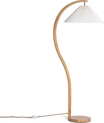 Produktbild von Stehlampe Luanda Holz Weiß 146,5 cm hoch, 66x47,5 cm E27 Fassung