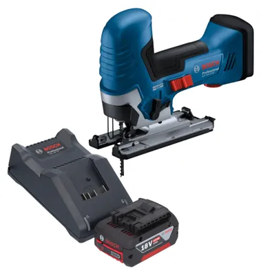 Immagine prodotto di Bosch GST 18V-125 S Seghetto alternativo professionale a batteria 18 V 125 mm brushless + 1x batteria ricaricabile 4,0 Ah + caricabatterie