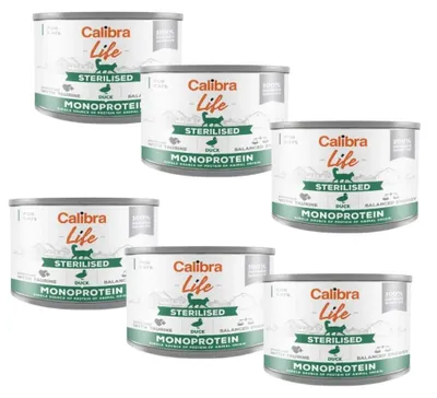 Productafbeelding van Calibra Cat Life Dose Steriliseerd Voer, 6X200 Gram