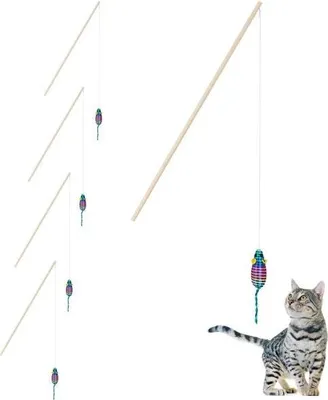 Produktbild von Angelrute für Katze, 5er Set