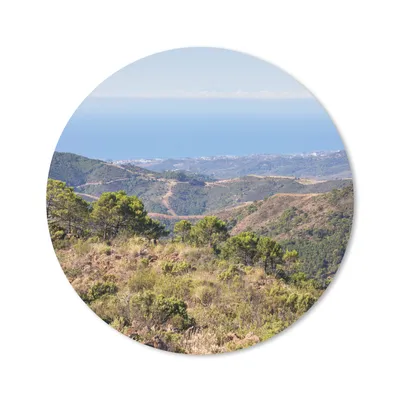 Produktbild von MuchoWow® Mauspad Mousepad Spanien - Meer - Berge 20x20 cm - Mousepads - Maus Mat - Pad - Mausunterlage - Schreibtischmatte