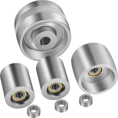 Obrázek produktu pro Sada pásové brusky pro broušení nožů? Otvor 24 mm, hnací šířka 100 mm, vodicí kladka 50 mm, CNC frézovaná sada pásové brusky pro
