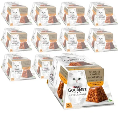 Zdjęcie produktu dla Purina Gourmet Revelations 24x57g Mokra Karma Dla Kota Kurczak W Galaretce