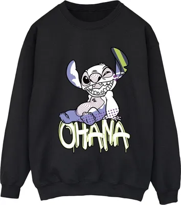 Produktbild von Disney - "Ohana" Sweatshirt für Damen BI22894 (L) (Schwarz)