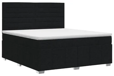 Obrázok produktu pre Skriňová posteľ s matracom čierna 160 x 200 cm látka