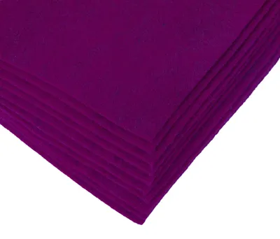 Bastelfilz Bögen 10er-Pack flex Filz DIN A4, Stärke 1,5-2mm, Filzplatte, lila meliert