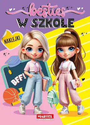 Zdjęcie produktu dla Kolorowanka dla dzieci Besties w szkole z naklejkami