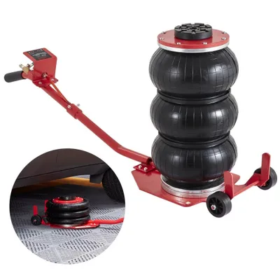 Immagine prodotto di Martinetto pneumatico a sacco per camion - Capacità 3 t - Sollevamento 140-450 mm - Risparmio di manodopera - Per SUV, camion, auto - Sollevamento in 5 minuti - Borsa tripla.