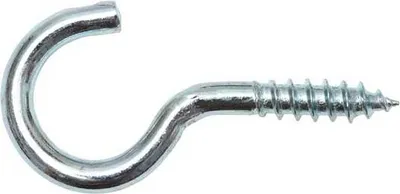 Produktbild von Schraubhaken gebogen 3x30 / 10 mm verzinkt - 100 Stück Hakenschrauben