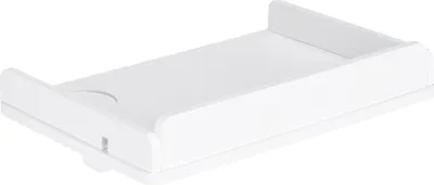 Produktbild von Navaris Nachttisch Bambus zum Einhängen - mit Getränkehalter - Hochbett Klemm Regal Bett Ablage - hängender Organizer Hängeregal - anklemmbar weiß