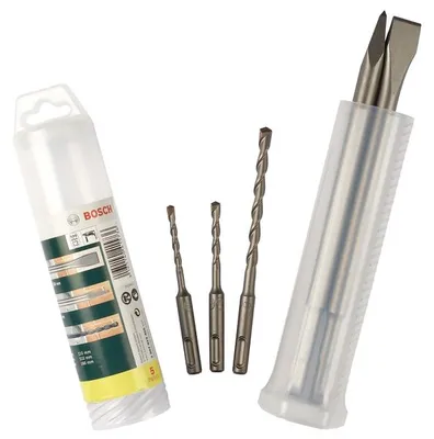 Produktbild von Meißel- und Hammerbohrer-Set mit SDS plus, 5-teilig, 5 - 8