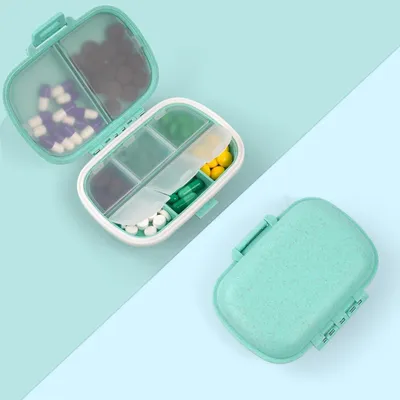 Immagine prodotto di ACWOO Scatola delle pillole 7 giorni Organizzatore portatile di compresse Blu