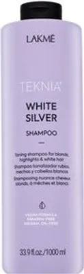 Obrázok produktu pre Lakmé Teknia White Silver Shampoo neutralizujúci šampón pre platinovo blond a šedivé vlasy 1000 ml