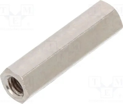 Immagine prodotto di 100 distanziatori filettati esagonali da 19 mm, con filettatura interna M3, in ottone, dimensioni 113x19 mm