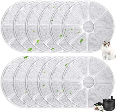 Produktbild von 12X Katzenbrunnen Filter Kompatibel mit Philips PAW3210/02 Aktivkohle