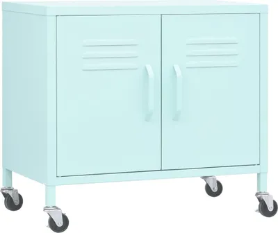 Obrázek produktu pro vidaXL Úložná skříňka Mint Green 60x35x56 cm Ocelové provedení