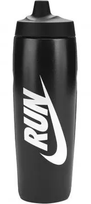 Produktbild von Nike - "Refuel" Wasserflasche, Grafikdruck, 680ml BS6595 (Einheitsgröße) (Schwarz/Weiß)