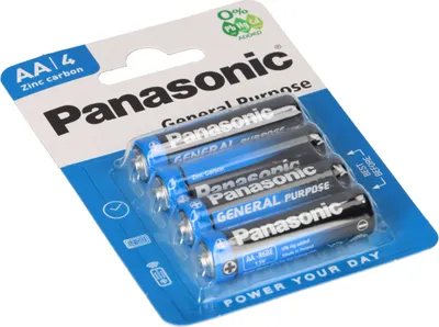 Immagine prodotto di Batterie Panasonic AA General Purpose 1,5 V in blister da 4 pezzi