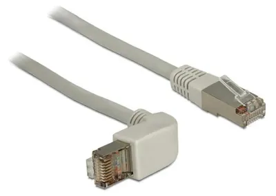 Productafbeelding van Delock 83515 Patchkabel gewinkelt Delock RJ45 S/FTP Cat5e 1.00m grau