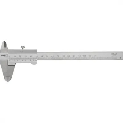 Obrázok produktu pre Náradie NEO TOOLS Certifikovaný kaliber DIN, 150 mm, nehrdzavejúca oceľ