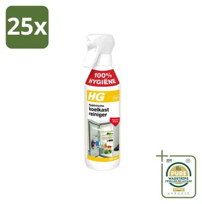 Produktbild von 25 x HG Hygienischer Kühlschrankreiniger - 500 ml - Vorratspackung - 25 Stücke