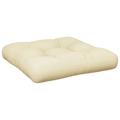 Image de vidaXL Coussin pour palette crème 58x58x10 cm Tissu