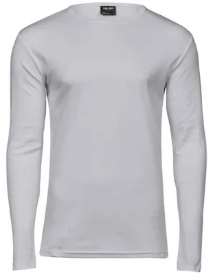 Image de Tee Jays - T-shirt à manches longues pour hommes FK1763 (3XL) (blanc)