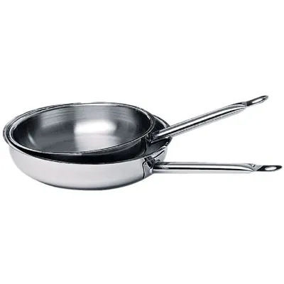 Produktbild von BAUMALU Edelstahl-Bratpfanne 28 cm – Pfanne mit gerader Form, für alle Herdarten inkl. Induktion