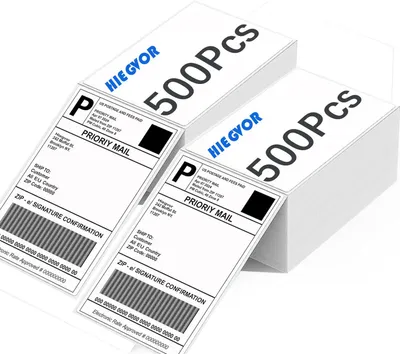 Versandetiketten 4x6 Zoll, 1000 Stück, Thermo-Papier, weiß
