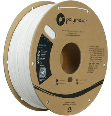 Imagen del producto de ABS, 1,75 mm, color blanco, 1 kg