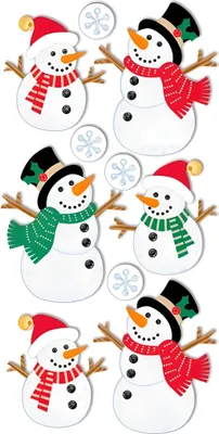 Produktbild von HEYDA 203780621 Stick-On's-Mix Schneemann 75 x 165 cm