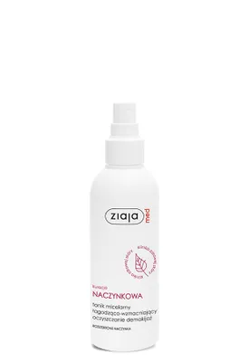 Obrázek produktu pro Zklidňující a posilující micelární tonikum pro citlivou pleť s křehkým cévním systémem - Ziaja Med (200 ml)