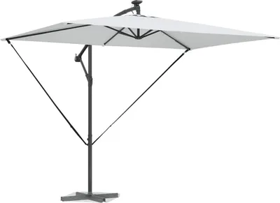 Produktbild von vidaXL Sonnenschirm Sand 294 x 200 x 270 cm Polyester und Aluminium