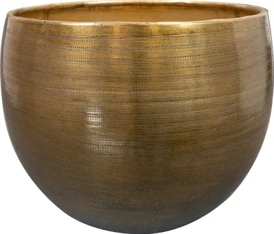 Produktbild von Ter Steege Blumentopf Aluminium Gold D 33 cm H 25 cm