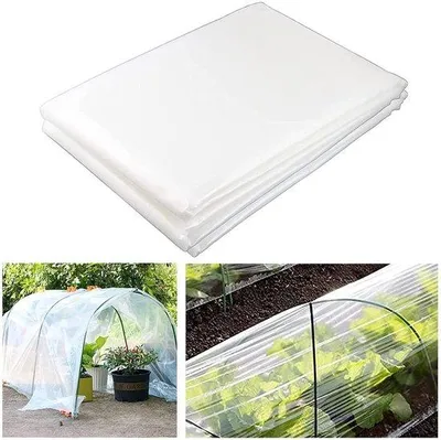 Produktbild von Famanu Polyethylenfolie 2 x 10 m - Extra dick, transparent, UV-beständig