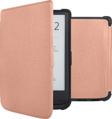 Productafbeelding van imoshion Slim Soft Case Bookcase voor de Pocketbook Touch Lux 5 / HD 3 / Basic Lux 4 / Vivlio Lux 5 - Rosé Goud