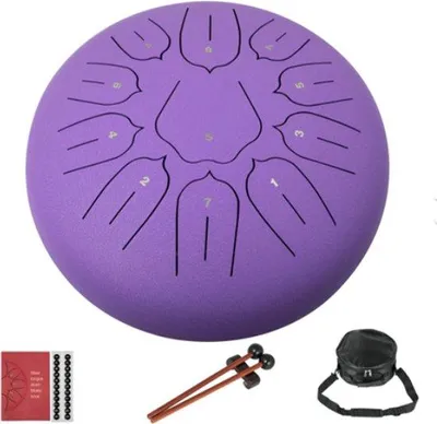 Immagine prodotto di Famanu Tongdrum da 25 cm - 11 note - Handpan - Viola