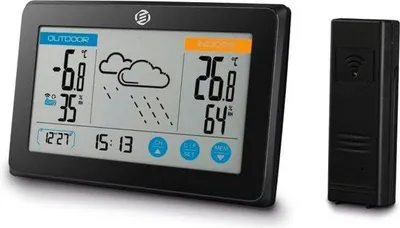 Immagine prodotto di Stazione meteorologica digitale per interni ed esterni - Igrometro - Termometro - Misuratore di umidità - Versione avanzata