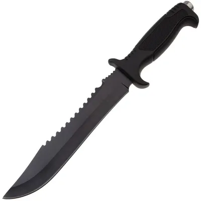 Produktbild von Robustes Outdoor-Messer ZU-40778 - Schwarz für Camping und Survival KP40778