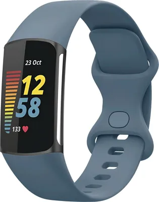 Productafbeelding van imoshion Siliconen bandje voor de Fitbit Charge 5 / 6 - S - Official Blue