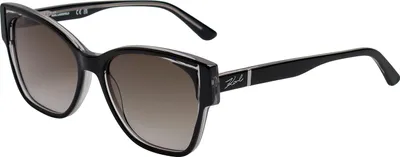 Produktbild von Karl Lagerfeld Rechteckige, abgewinkelte Damen-Sonnenbrille aus Acetat KL6069S