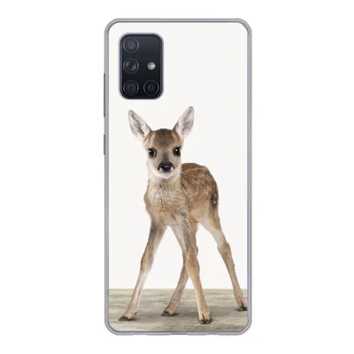Produktbild von MuchoWow® Handyhülle Schutzhülle Hülle für Samsung Galaxy A51 Hirsche - Baby-Hirsche - Tiere - Mädchen - Jungen - Kinder Silikon Softcase Handy Hülle - Schutzabdeckung