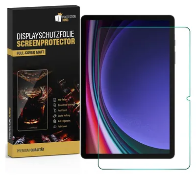 Produktbild von 3x Displayschutzfolie für Samsung Galaxy Tab S9 Plus FULL COVER PREMIUM MATT ENTSPIEGELT Displayschutz Schutzfolie Folie