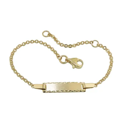 Immagine prodotto di Bracciale Shield 18mm diamante opaco 9ct GOLD 15cm oro 1,8mm