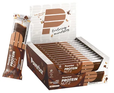 Image de Barres protéinées - PowerBar - Boîte de protein nut2 (12x45g) - Saveur Chocolate Peanut Butter