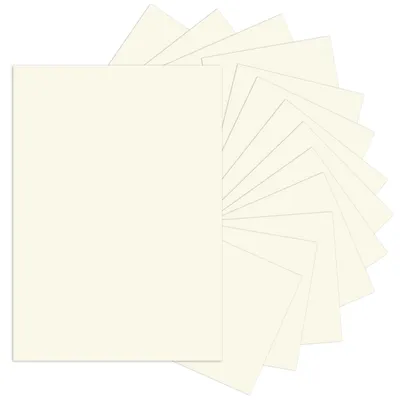 Imagen del producto de Papel de color marfil, formato A4, 250 g/m² - 60 hojas de papel grueso para manualidades, ideal para imprimir y realizar proyectos creativos