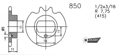 Immagine prodotto di Pignone ESJOT Standard 415 11T