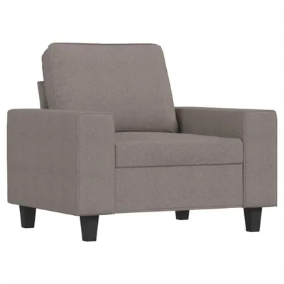 Image de vidaXL Fauteuil taupe 60 cm Tissu