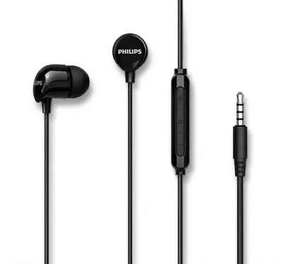 Productafbeelding van Philips in-earkoptelefoon 3,5 mm jack TAE1156 met microfoon zwart