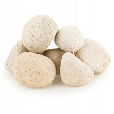 Produktbild von Aquarium Steine Otoczak Kremowy Naturstein 300 g, 2-13 cm, dekorative Felsen für Aquascaping und Höhlen für Zierfische